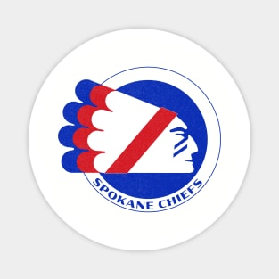 Defunct Spokane Chiefs WIHL Hockey 1982 Magnet